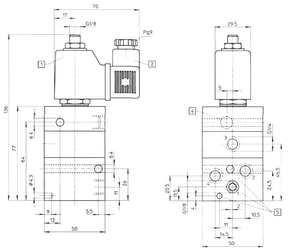 Title 2, Пневмораспределитель MSH-4-1/4