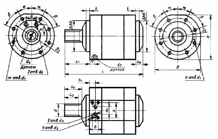 Title 1, Гидродвигатель поворотный ДПГ-63