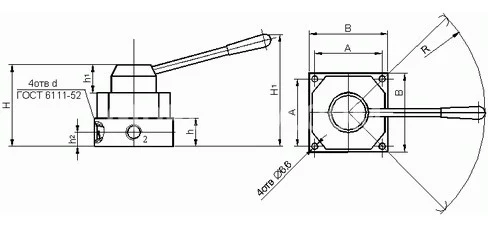 Title 2, Пневмораспределитель крановый В 71-23А