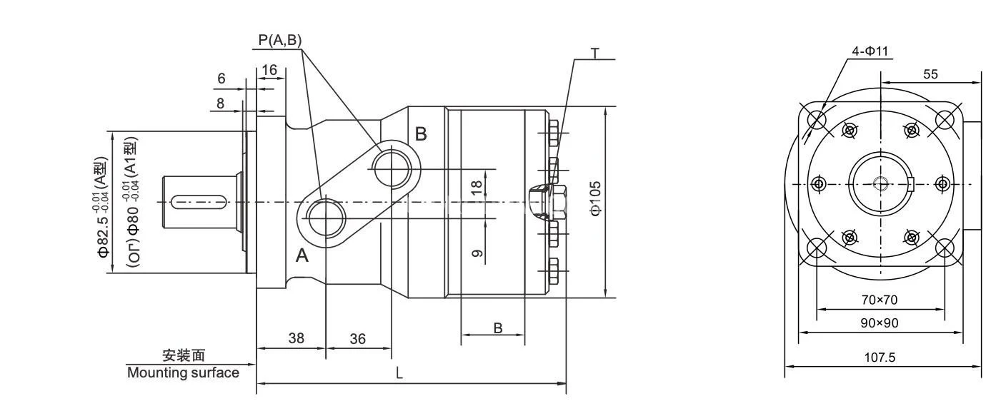 Title 1, гидромотор героторный BMR 315 R1AVY
