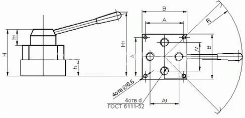 Title 2, Пневмораспределитель крановый В 72-22М-02