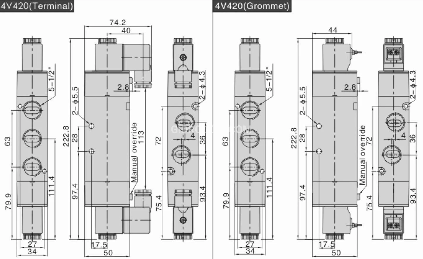 Title 2, Пневмораспределитель 4V420-15