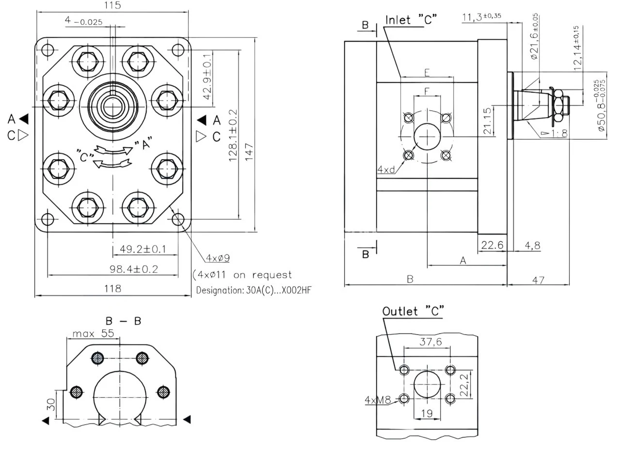 Title 1, насос шестеренный A95X1-A25X1