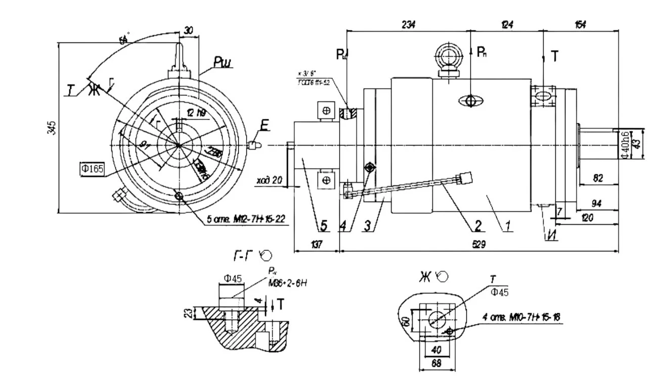 Title 1, Насос аксиально-поршневой регулируемый НАС 74М ...