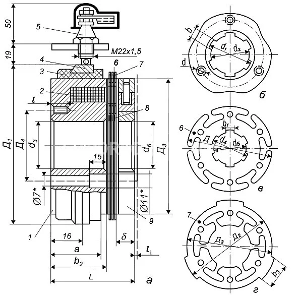 Title 1, муфта электромагнитная ЭМ 22
