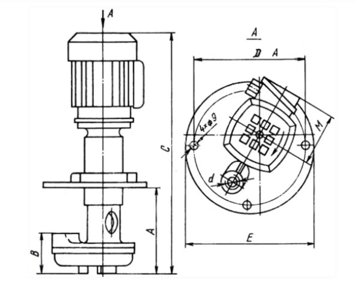 Title 1, насос для подачи СОЖ (помпа) П-25М