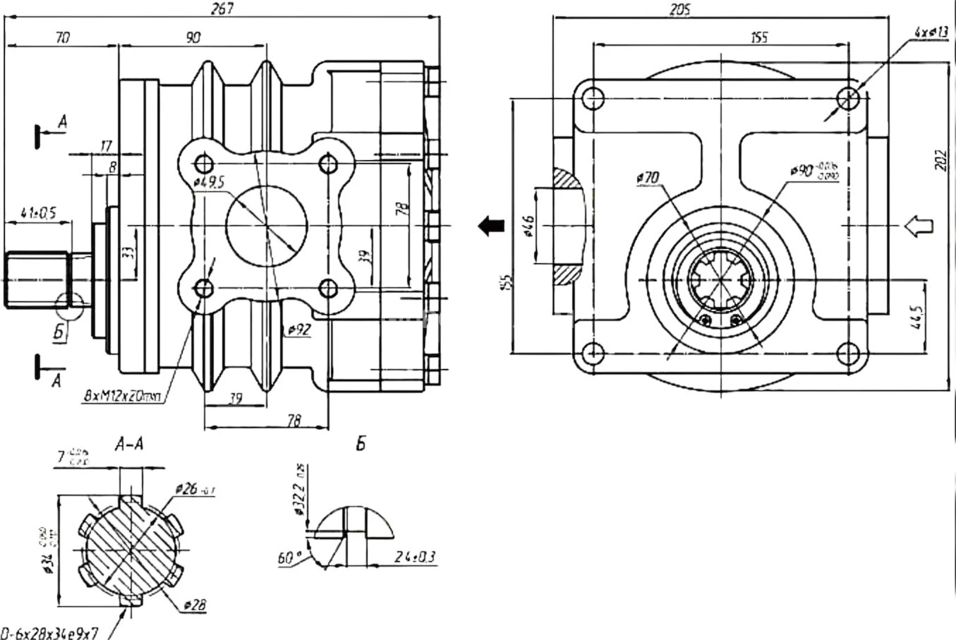 Title 1, насос шестеренный НШ 71А-3Л