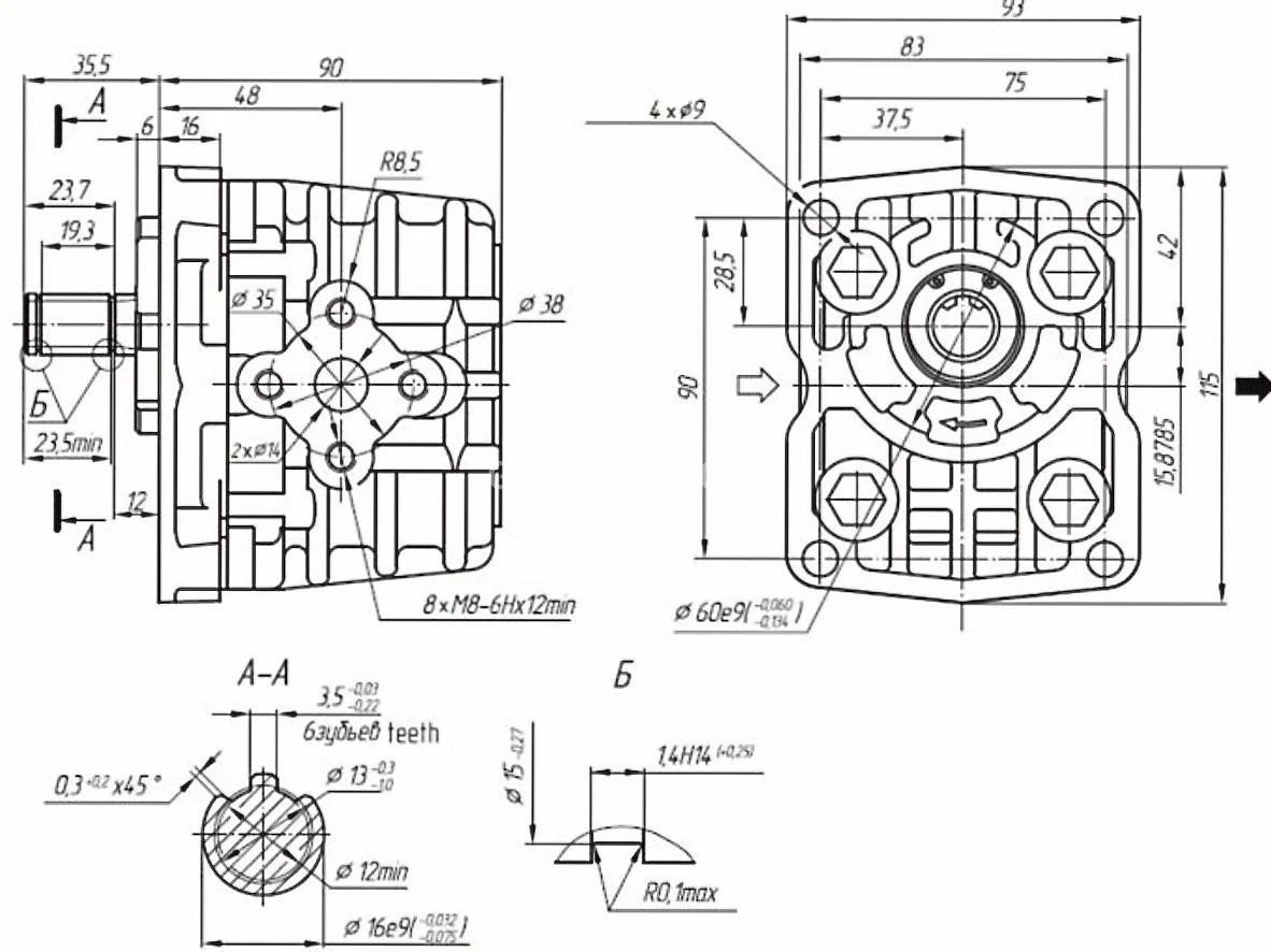 Title 1, насос шестеренный НШ 10Д-3