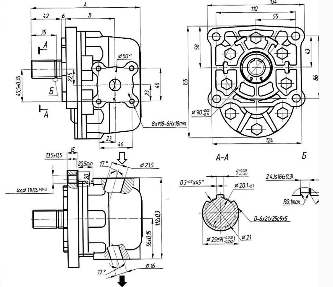 Title 1, насос шестеренный НШ 32А-3Л