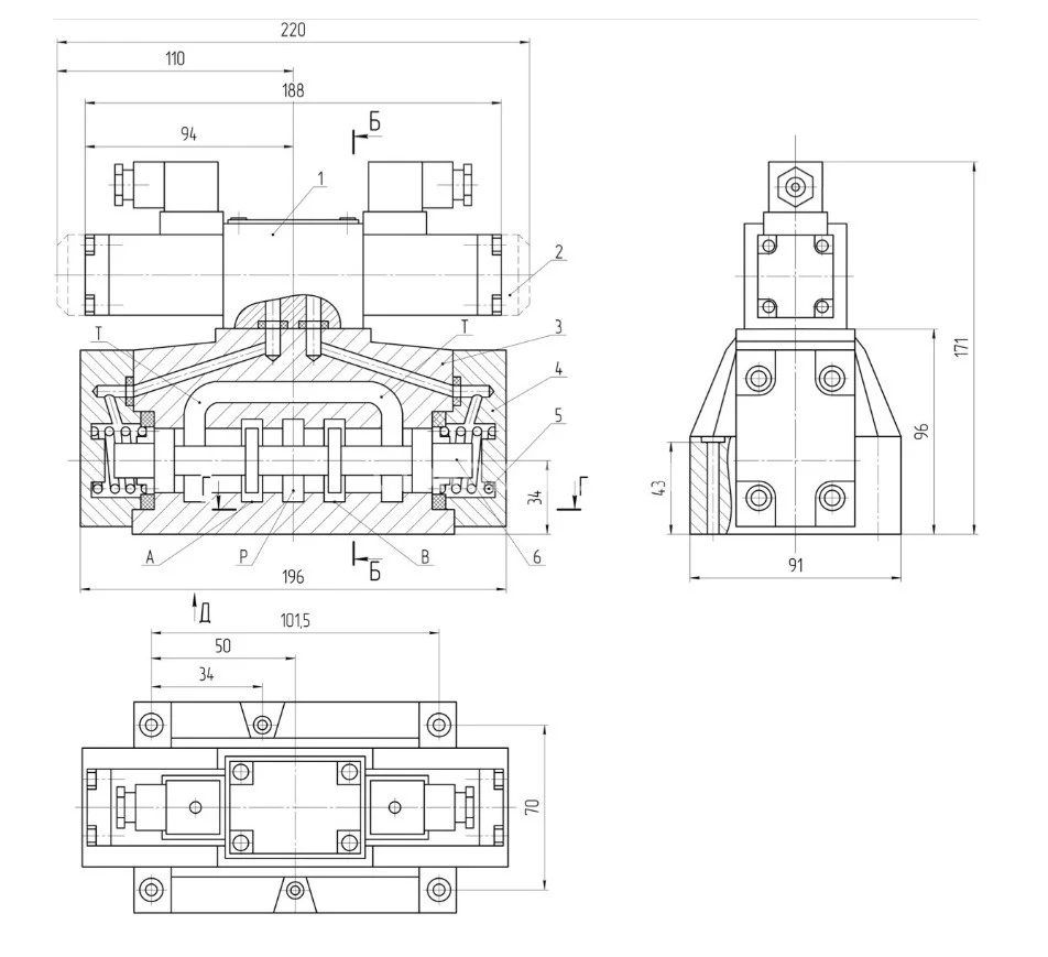 Title 2, Гидрораспределитель РПГП 16/3 СЕ34.01И2. Г24